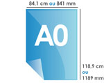 Format A0 : 841 x 1189 mm